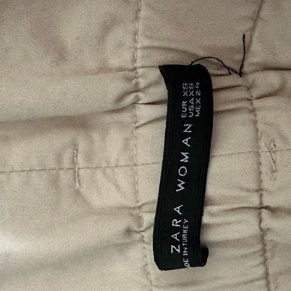 Zara cream colored pleated trousers - size X-Small - Picture 2 of 4